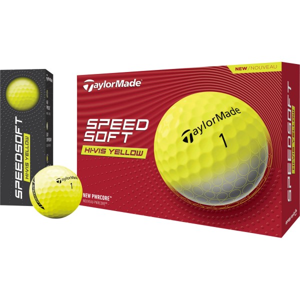 TaylorMade Speedsoft Golfbälle - 12er Pack gelb von TaylorMade