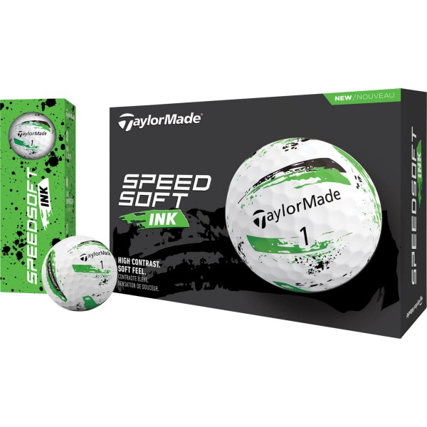 TaylorMade Speedsoft INK Golfbälle - 12er Pack grün von TaylorMade