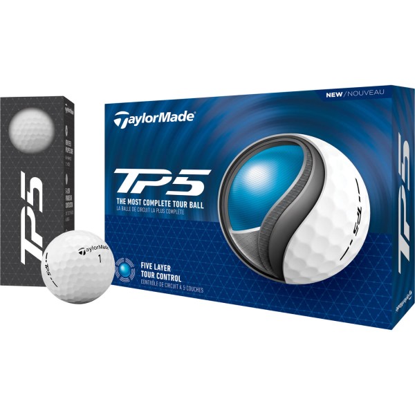 TaylorMade TP5 24 Golfbälle - 12er Pack weiß von TaylorMade