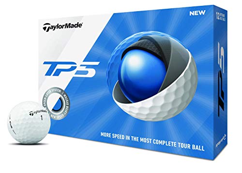 TaylorMade TP5 Golfbälle, 12 Stück, Weiß von TaylorMade