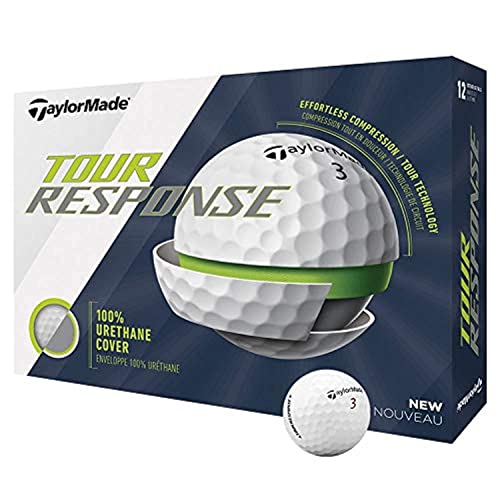 TaylorMade Tour Response Golfball, Weiß, groß, Dutzend von TaylorMade