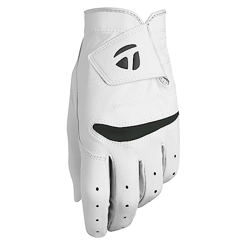 TaylorMade Unisex-Jugend Stratus Junior Golf-Handschuh, Weiß, Größe L von TaylorMade
