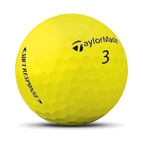 TaylorMade Unisex Soft Response Golfball, Gelb, Einheitsgröße, Sanfte Reaktion von TaylorMade