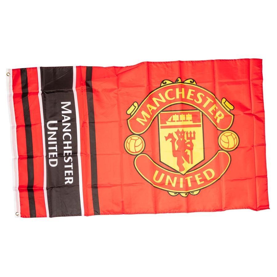 Manchester United Flagge Wordmark - Rot von Taylors Merchandise