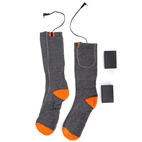 Beheizte Socken, Winter Waschbare Elektrisch Beheizte Socken Trockenbatterie Fußwärmer Thermostrümpfe von Tbest