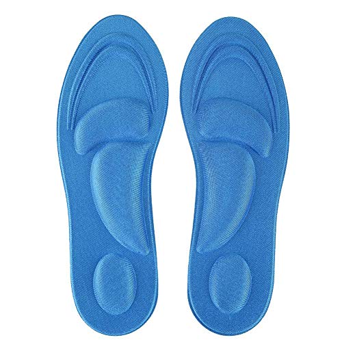 Sportschuh-Einlegesohlen, weiche orthopädische Schutz-Einlegesohlen Flat Feet Arch Support Memory Foam-Einlegesohle Schuhpolster Komfortzubehör(hellblau) Sportschuhe von Tbest