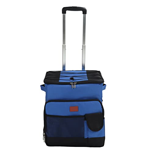 Tbest 35L Tragbarer Rollkühler, wasserdichte, Auslaufsichere, Weiche Kühltasche für Camping, Angeln, Picknick, Strand mit Doppelreißverschluss-Design, Abnehmbarer Haken von Tbest