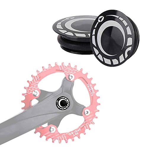 kurbelabdeckung fahrrad,Fahrrad Kurbel Kurbelarm Schraube Kurbelabdeckung Kurbelschutz Aluminiumlegierung Schwarz Mountainbike Hohl Kurbelkappen Anti-Staubschutz Fahrradzubehör für Mountainbikes, Renn von Tbest