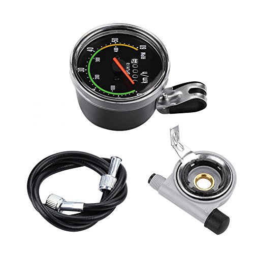 Fahrrad Tacho,Fahrradtacho Analog,Mechanischer Tacho Fahrrad,Fahrradcomputer Fahrrad Tachometer Geschwindigkeitsmesser,Fahrrad Computer Wasserdichter Kilometerzähler Radfahrenstoppuhr von Tbest