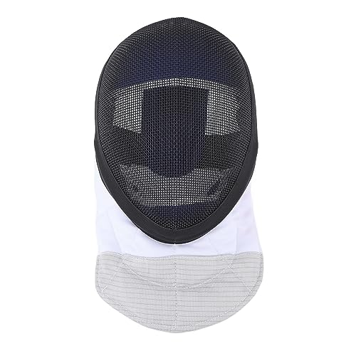 Tbest Fechthelmmaske, Fechtsportmaske, Fechtschutzhelm mit Gepolstertem Latz für Tägliches Training und Wettkampf, Schwarz (M) von Tbest