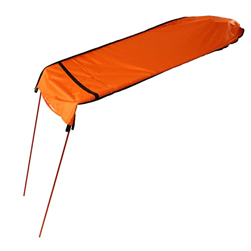 Tbest Kayak Canopy,Aufblasbare Kajak-Markisen-Überdachung,Kajak-Sonnenschutz-Überdachung wasserdichte Faltbare Kajak-Sonnenschutz-Markise für Bootskanu (Orange) von Tbest