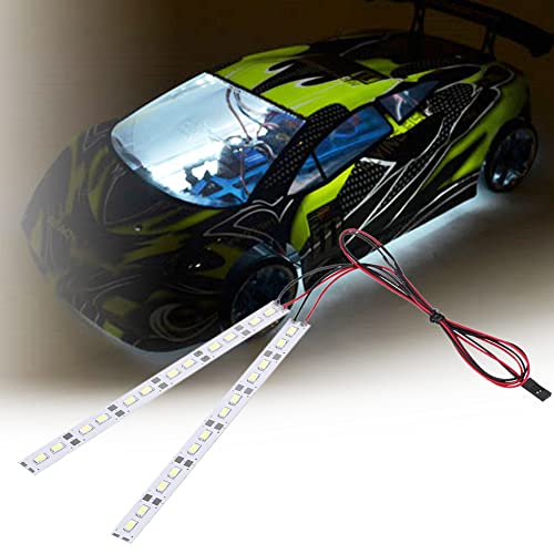 Tbest RC Chassis Licht, 6V 24 LEDs Chassis Körper Rohr Streifen Lichtleiste RC LED Streifen für 1/10 1/8 RC Car Crawler von Tbest