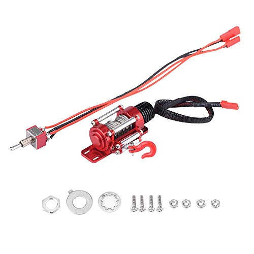 Tbest Rc Car Winch, 1:10 Rc Seilwinde Crawler Metall Winch Simuliertes Winschspielzeug Für Rc Crawler Rc Seilwinde 1/10 von Tbest