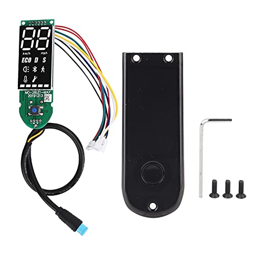 Tbest ninebot max g30d 2 Display, Elektrische Roller BT Digital Display Dashboard Circuit Board Scooter Daten Panel Dashboard mit Display Panel Abdeckung für MAX G30 von Tbest