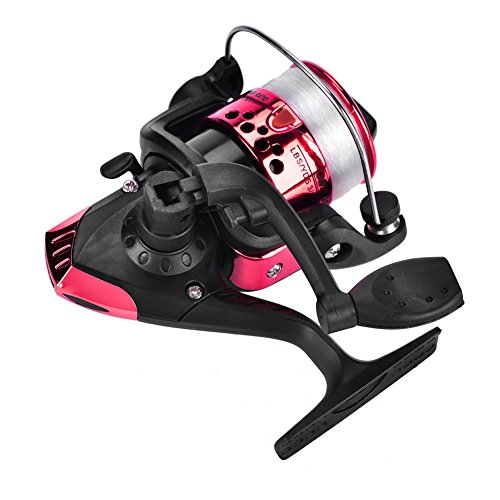 angelrolle mit schnur,Angelrollen Spinnrollen Salzwasser S¨¹?wasse Sea Angelrollen Spinning Fishing Reels Speed Ratio: 5.1: 1 Kunststoff Plating Leichtgewicht Spinning Angelrolle spinnfischen Zubeh?r von Tbest