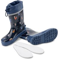 Gummistiefel, dunkelblau mit Alloverprint von Tchibo