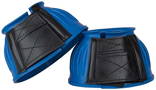 TdeT Hufglocke für Pferde, mit Klettverschluss, aus Gummi, blau, XXL von TdeT