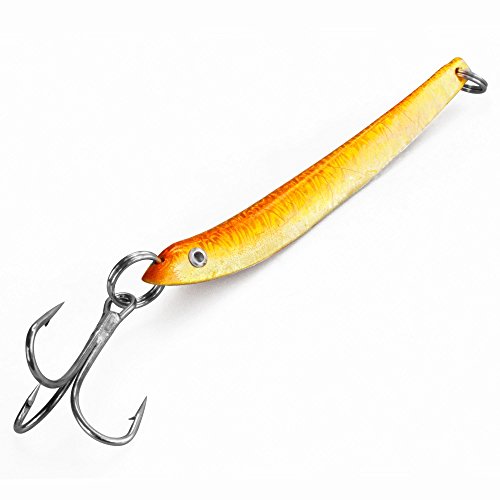 Team Deep Sea Norwegen Pilker Super Jigger (Bergmann) 200g gelb/orange von Team Deep Sea