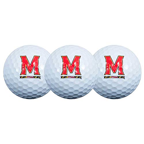 Team Effort Maryland Terrapins Golfball, 3 Stück von Team Effort