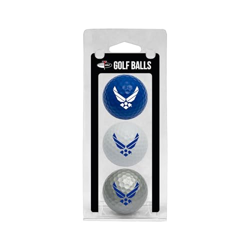 Team Golf Military Air Force Regulation Size Golf Balls, 3 Pack, Full Color Durable Team Imprint von Team Golf