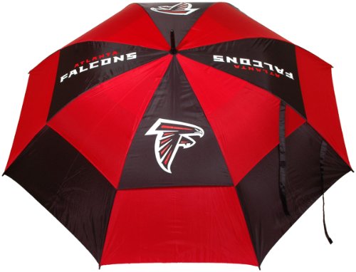 Team Golf NFL 62" Golf Umbrella with Protective Sheath, Double Canopy Wind Protection Design, Auto Open Button, Atlanta Falcons von Team Golf