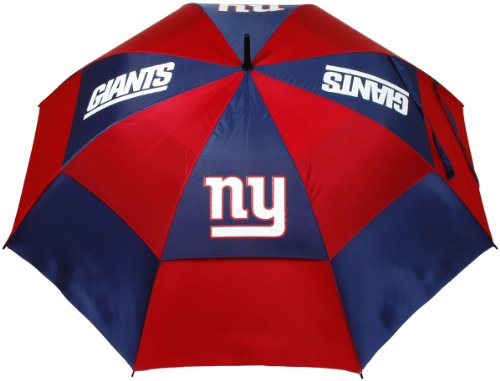 Team Golf NFL 62 Zoll Golf Regenschirm mit Schutzhülle Doppeldach Windschutz Design Auto Open Button New York Giants von Team Golf