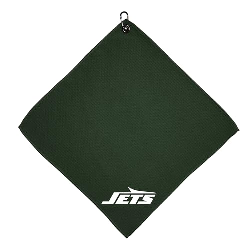Team Golf NFL New York Jets Mikrofaser-Golf-Handtuch, 38,1 x 38,1 cm, Mehrfarbig von Team Golf