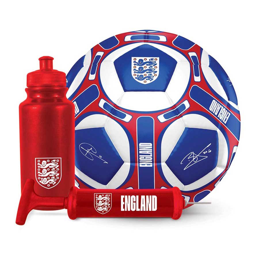 Team Merchandise England Signature Football Set Rot von Team Merchandise
