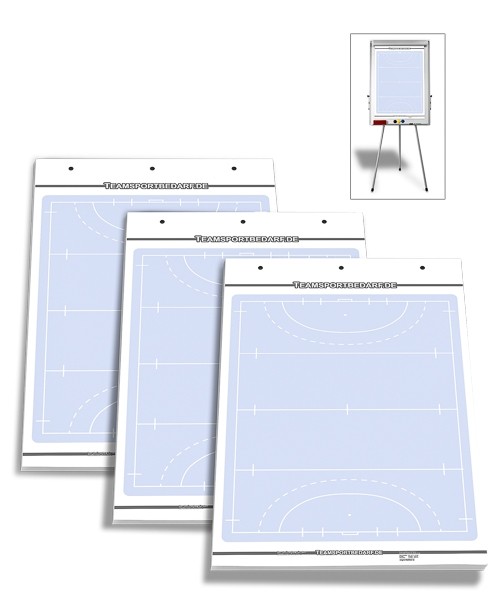 3er Set - Hockey Flipchart-Spielfeldblöcke von Teamsportbedarf.de