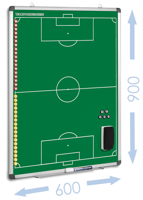 FUSSBALL - magnetische Taktiktafel 600 x 900 mm (Grün) von Teamsportbedarf.de