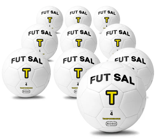 Futsal - 10er Set hochwertige Spezialbälle (Größe 4) von Teamsportbedarf.de