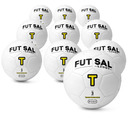 Futsal Light - 10er Set hochwertige Spezialbälle (Größe 3) von Teamsportbedarf.de