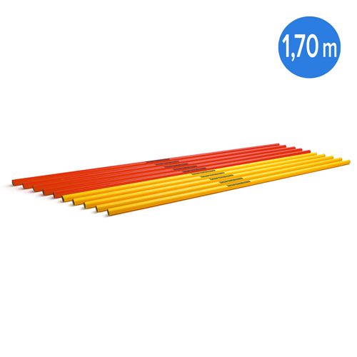 Hürdenstangen (2 Farben) - Länge: 1,70 m von Teamsportbedarf.de