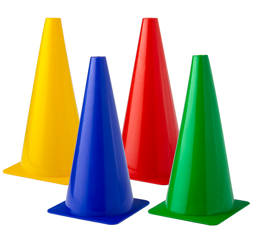 Pylonen (4 Farben) - Höhe: 45 cm von Teamsportbedarf.de
