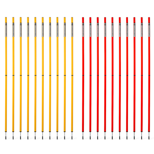 Slalomstange 160 cm (Ø 25 mm) 2-teilig - 10er Set von Teamsportbedarf.de