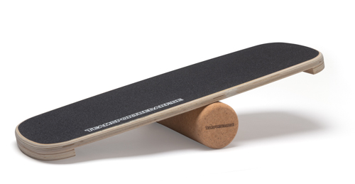 Surf Balance Board aus Holz - mit Korkrolle von Teamsportbedarf.de