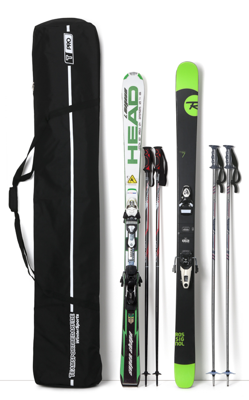 T-PRO Doppel Skitasche 195 cm (B-Ware) - für 2 Paar Alpin-Ski von Teamsportbedarf.de
