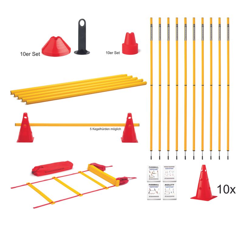 Trainingshilfen Set (klein) - Koordinationstraining von Teamsportbedarf.de
