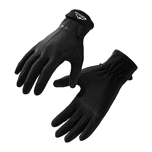 Tebinzi Tauchhandschuhe | Wasserski-Handschuhe,wasserdichte Handschuhe mit verdickten Handflächen und Fingerspitzen, verstellbarem Aufkleber und rutschfesten Silikonpartikeln zum Angeln, Tauchen von Tebinzi