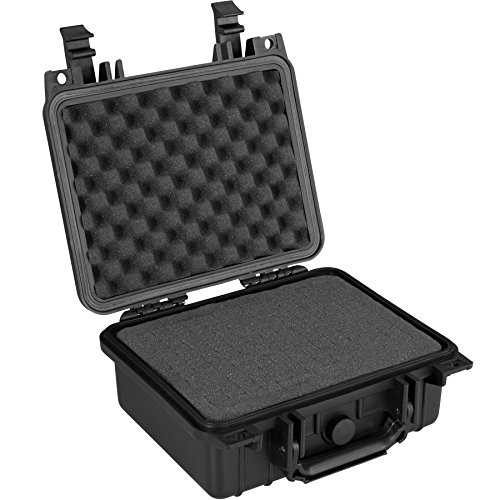 tectake 800574 - Universalbox Kamera-Schutzkoffer, Leichte und robuste Hartschale aus Kunststoff, 3 Schaumstoffeinlagen - Diverse Größen (S | Nr. 402869) von tectake