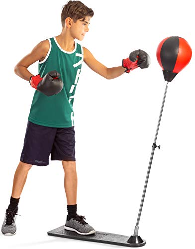 Punchingball mit Boxhandschuhe und Luftpumpe - Große Übung & Fun-Aktivität für Kinder Jugendliche von Tech Tools