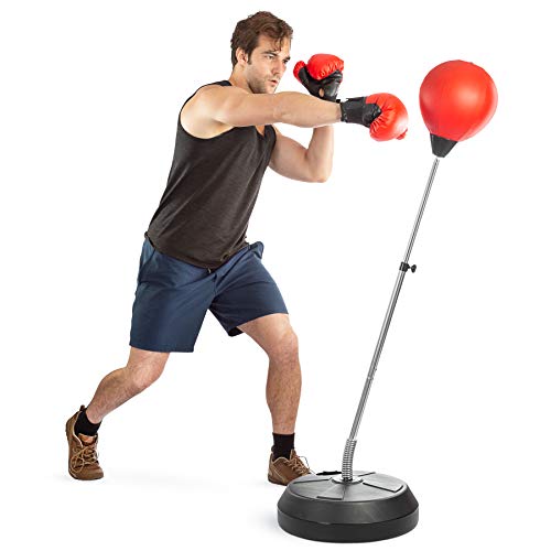 Tech Tools Boxball Set mit Boxball und Boxhandschuhen, Handpumpe und höhenverstellbarem Ständer - Erwachsene Tech Tools Boxball Set mit Boxball und Boxhandschuhen, Handpumpe und höhenverstellbarem Ständer - Erwachsene von Tech Tools