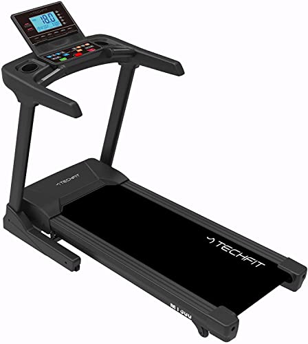 Electric Treadmill for Home, Foldable Maximum Engine Power 5.5 hp, 16 preset Programs with 16 Maximum Speed 18 kmph, LCD Display, Bluetooth and MP3 app von TechFit