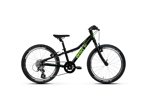TechniBike PYRO Twenty - leichtes Kinderfahrrad 20 Zoll für Mädchen und Jungen (Lenker mit Microshift 8-Gang Kettenschaltung, ergonomischer Sattel, ab 7,6kg) von TechniBike