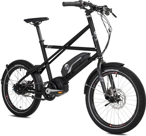 TechniBike UTY 8 by Cooper Bikes – 20 Zoll Ultrakompaktes, one size fits all, E-Bike mit Stahlrahmen, Shimano Nexus 8-Gang Nabenschaltung, Shimano E6100, Dark Thunder von TechniBike