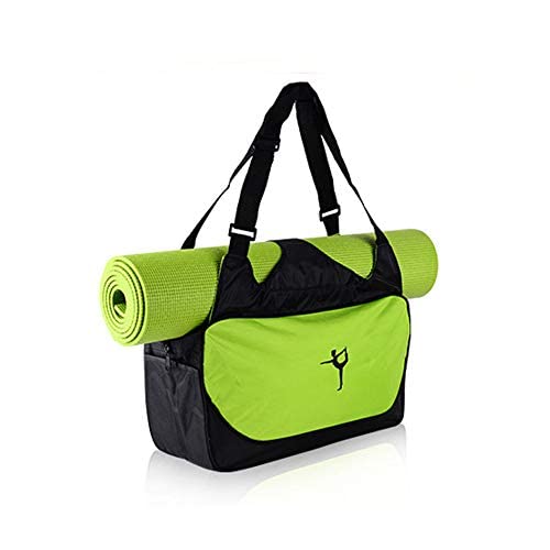 Gym Sporttasche, Kann Yoga-Matte Große Kapazität Kleidung Speicher Rucksack wasserdichte Schulter Sport Seesäcke Tasche (Grün) von Techwills