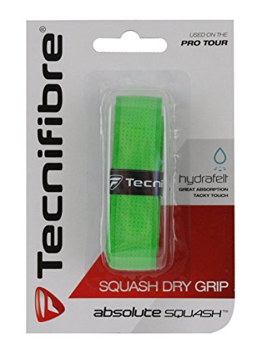Technifibre Dry Grip Griffband für den Squashschläger, Ersatz Griff , Tacky Touch, grün von Tecnifibre