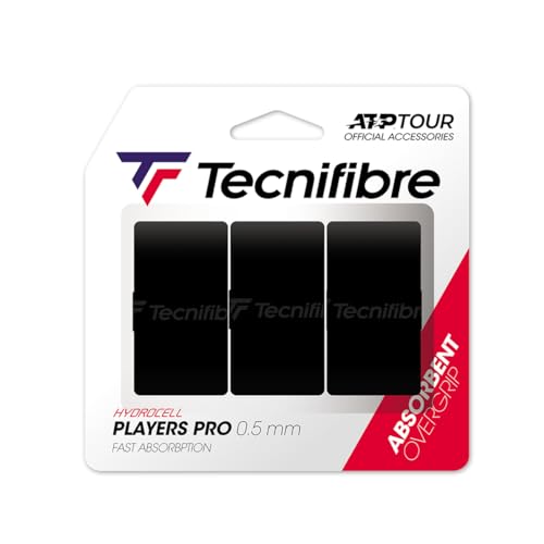 Tecnifibre ATP Pro Players Overgrip - 3 Pack, Color- Black von Tecnifibre