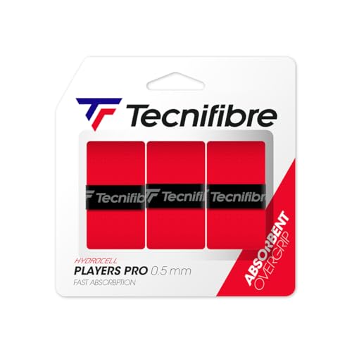 Tecnifibre ATP Pro Players Overgrip - 3 Pack, Color- Red von Tecnifibre