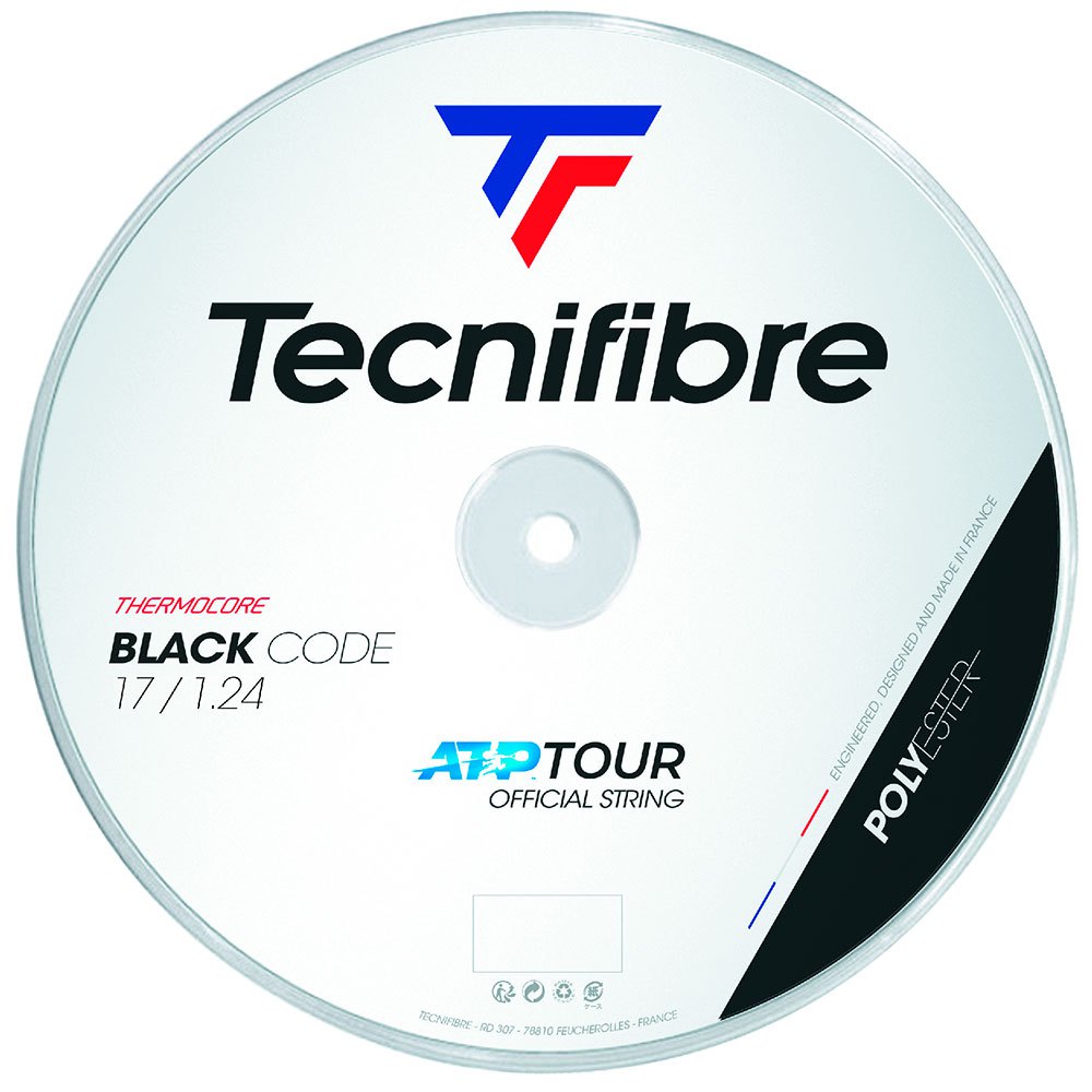 Tecnifibre Black Code 200 M Tennis Reel String Schwarz 1.18 mm von Tecnifibre